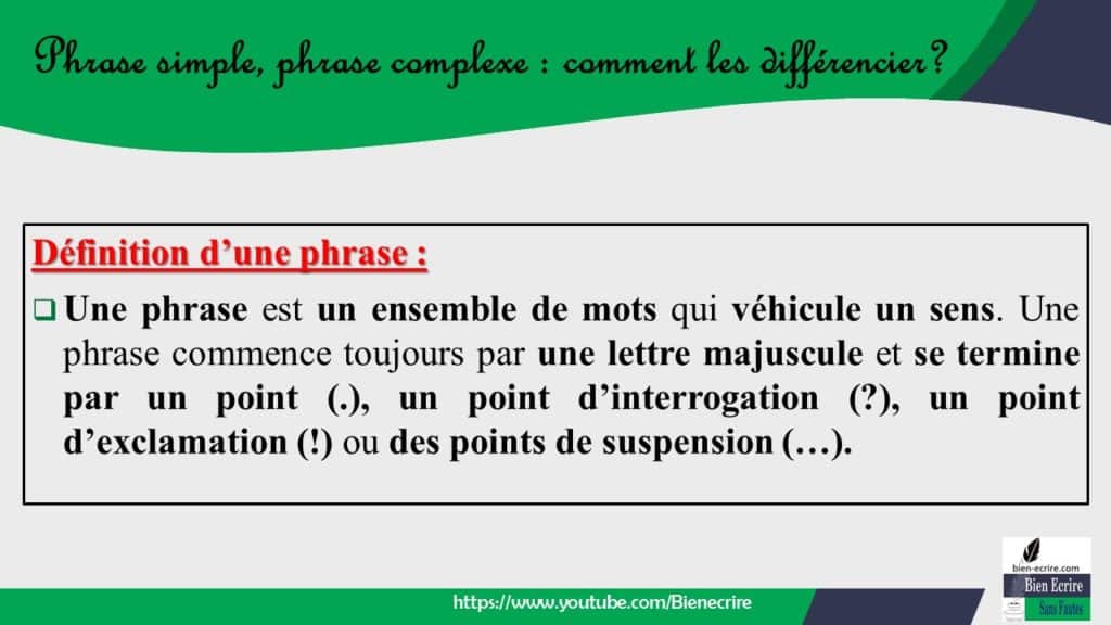 Phrase Simple Phrase Complexe Comment Les Différencier Bien écrire