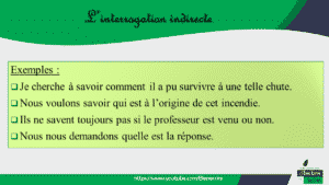 Les différents types dinterrogation totale partielle indirecte