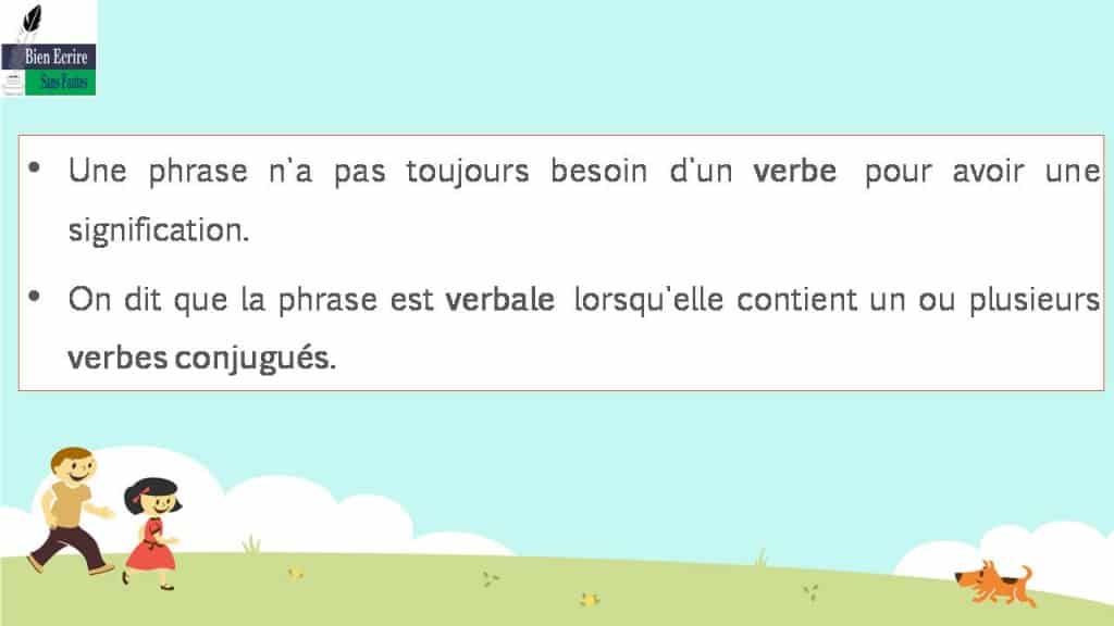 Phrase Verbale Et Non Verbale Exercices