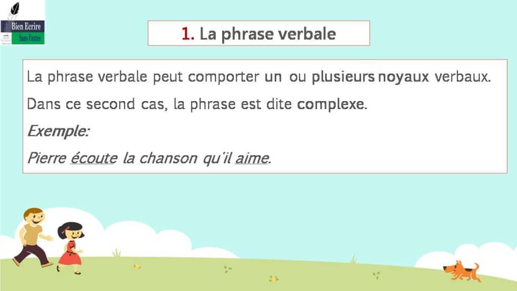 Phrase verbale, non verbale - Bien écrire