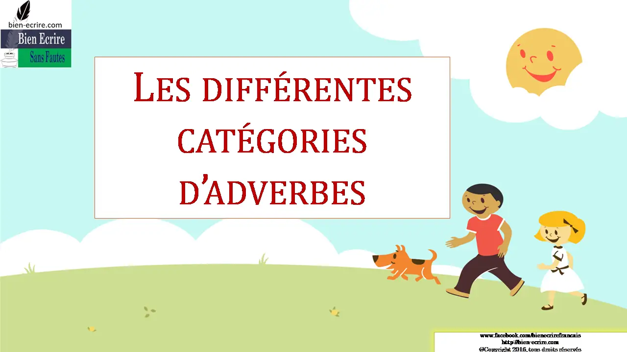 Les différentes catégories d’adverbes 