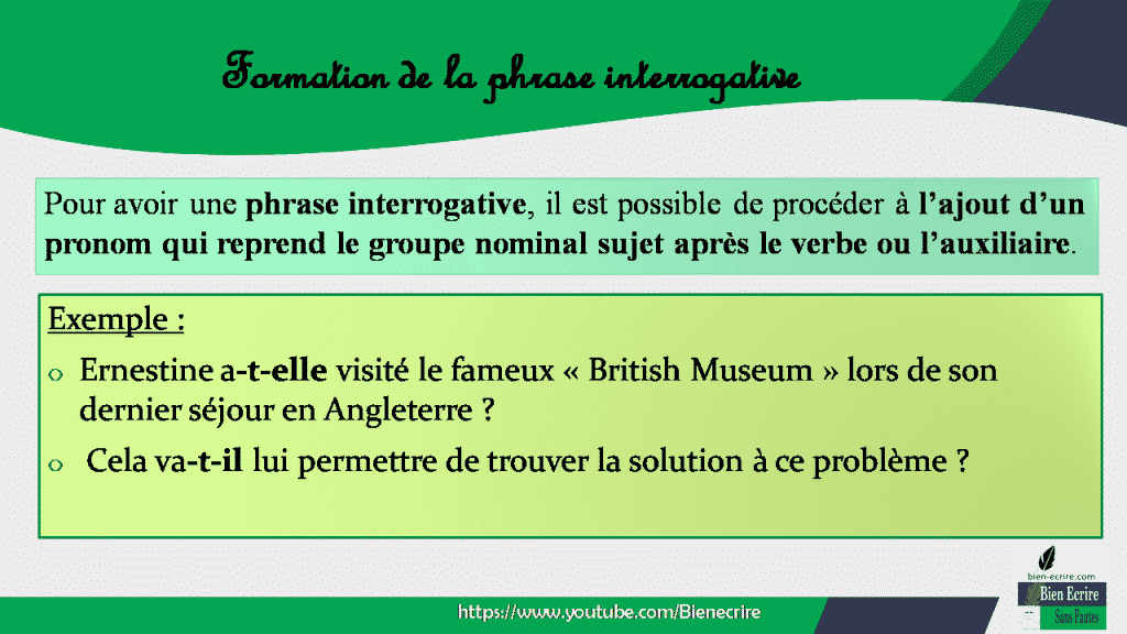 Former Une Question. Comment Faire Une Phrase Interrogative ? - Bien écrire