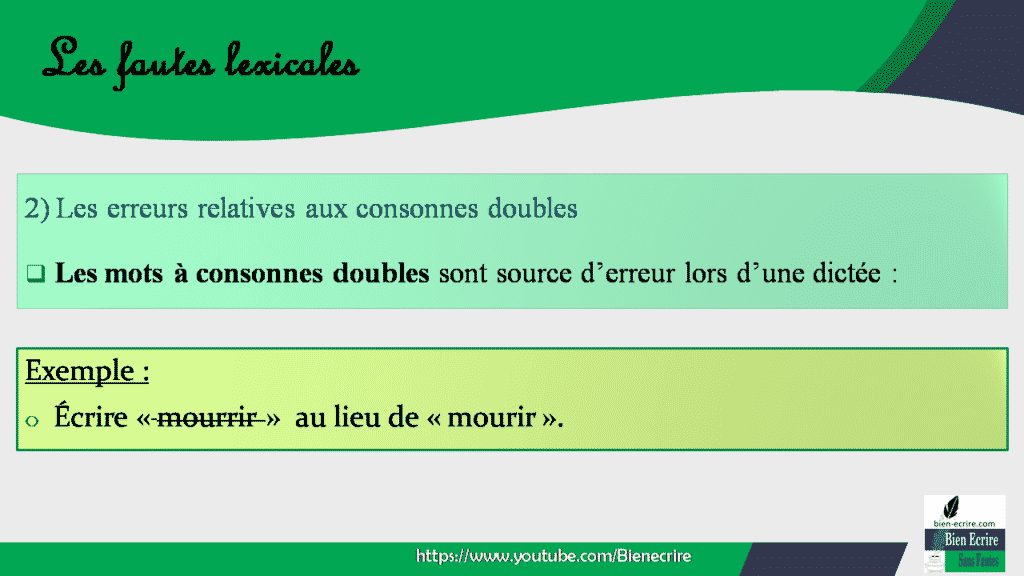 Quelle est la différence entre faute grammaticale et faute lexicale ? Bien écrire
