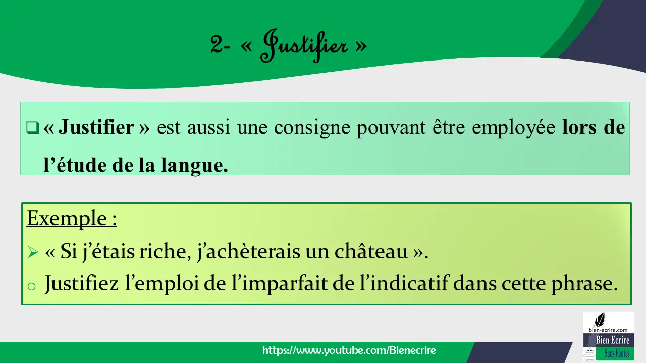 Exemple : ➢ « Si j’étais riche, j’achèterais un château ». o Justifiez l’emploi de l’imparfait de l’indicatif dans cette phrase.