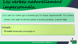 La Forme Impersonnelle (il Pleut, Il Faut) - Bien écrire