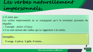 La Forme Impersonnelle (il Pleut, Il Faut) - Bien écrire