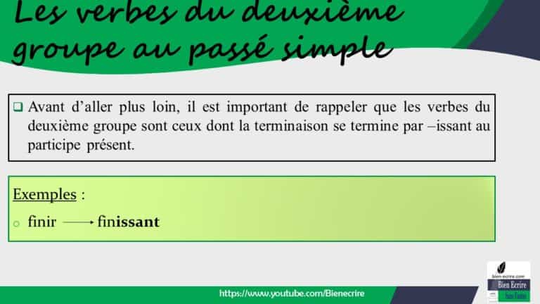 Comment Conjuguer Le Passé Simple Bien écrire