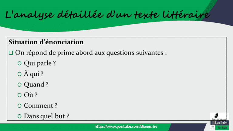 Les Outils D’analyse Littéraire N°3 : Approche Détaillée - Bien écrire