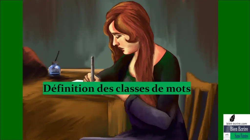 Définition des classes de mots