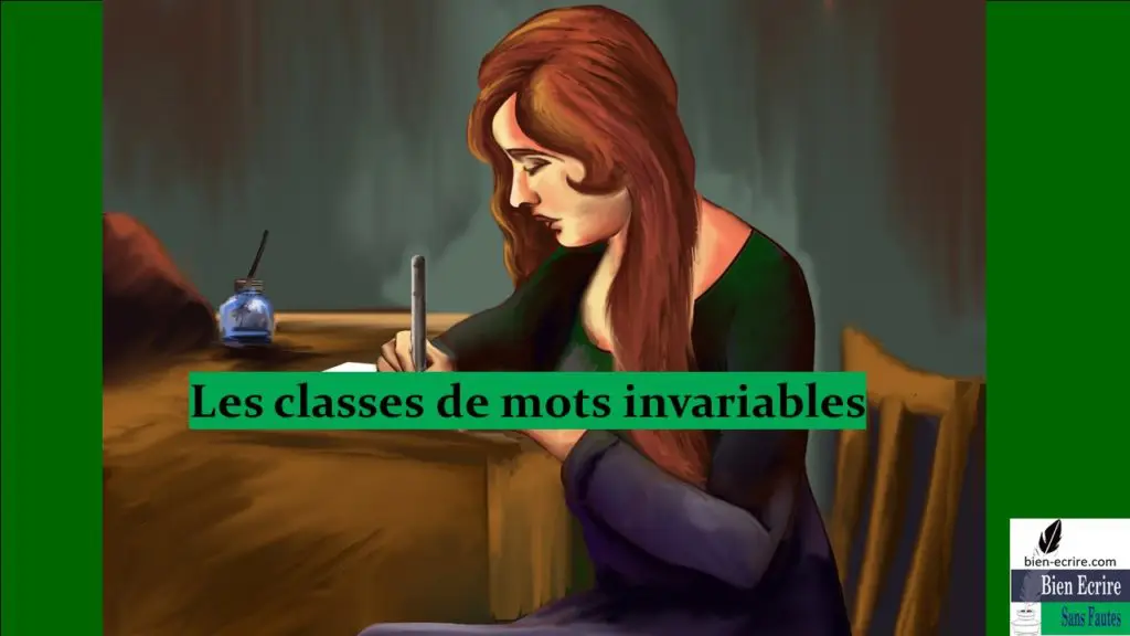 Les classes de mots invariables