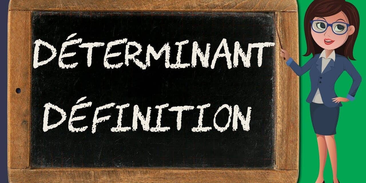 Déterminant : définition (déterminant 1/13)