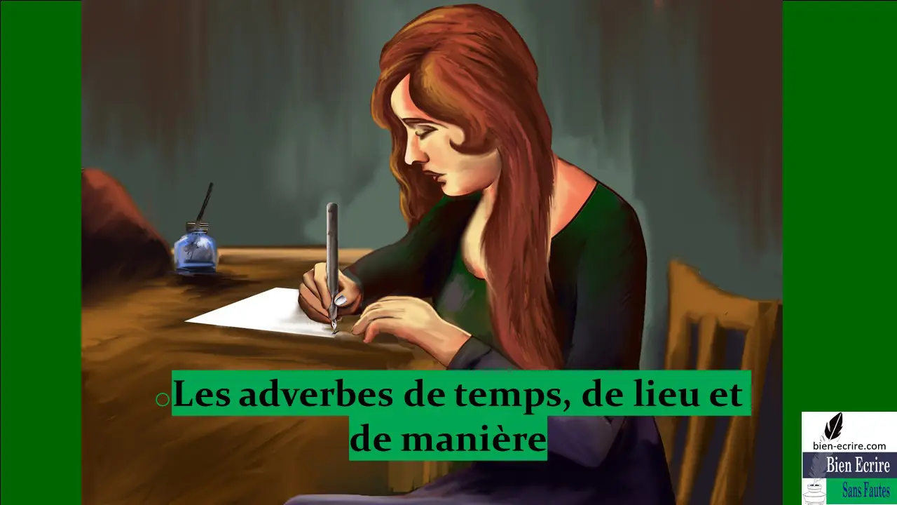 Adverbe 3 – adverbes circonstanciels : lieu, temps, manière