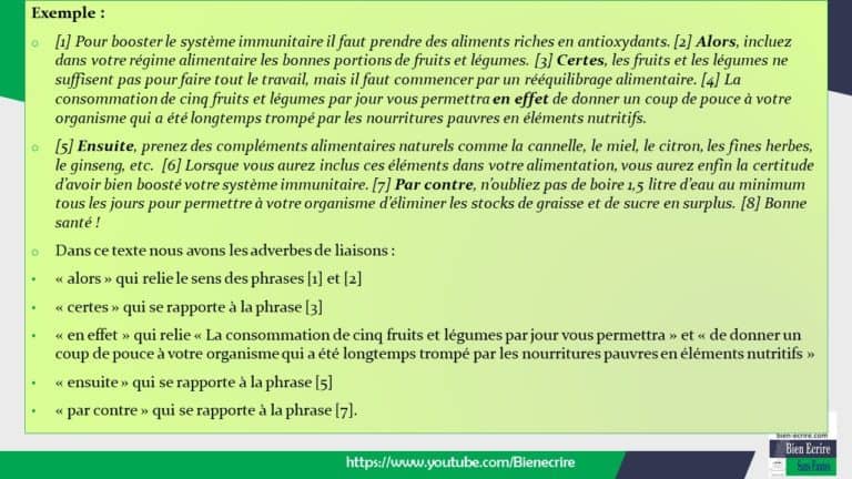 Adverbe 7 adverbes de relation logique ou de liaison  Bien écrire