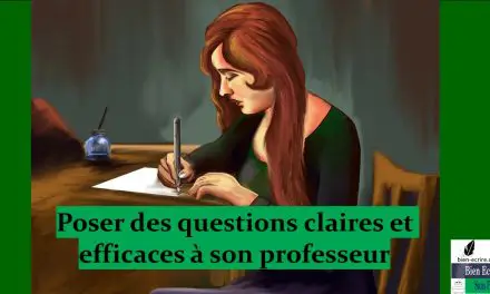 Poser une question claire et précise, dans un enseignement à distance