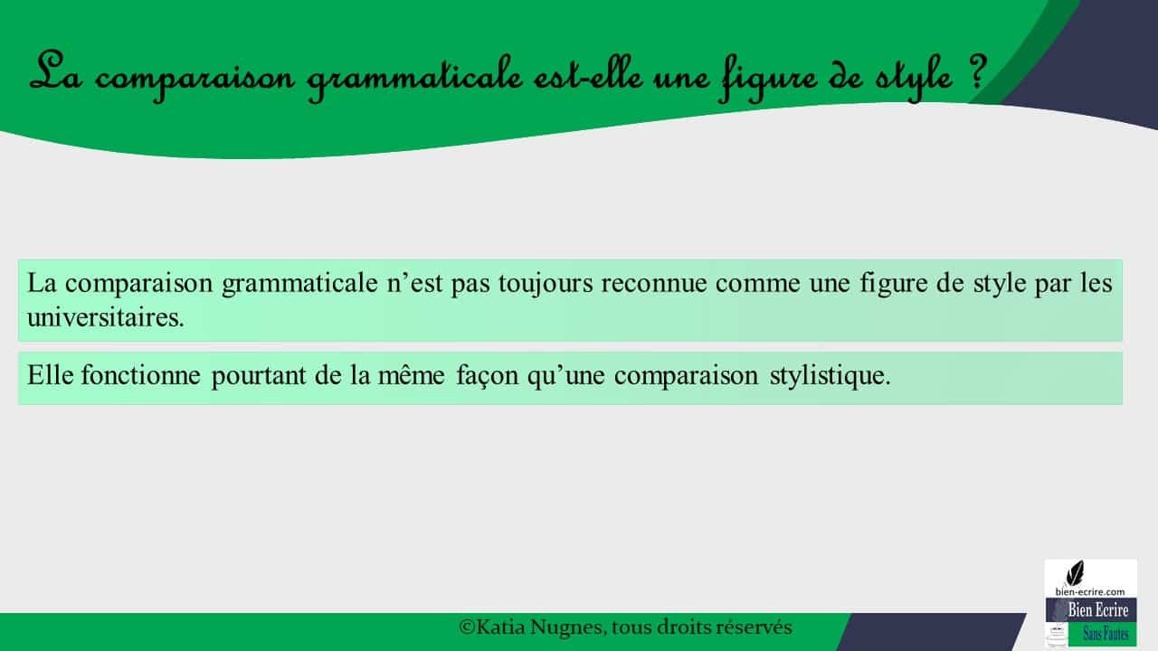 Figures d’analogie 3 – comparaison - Bien écrire
