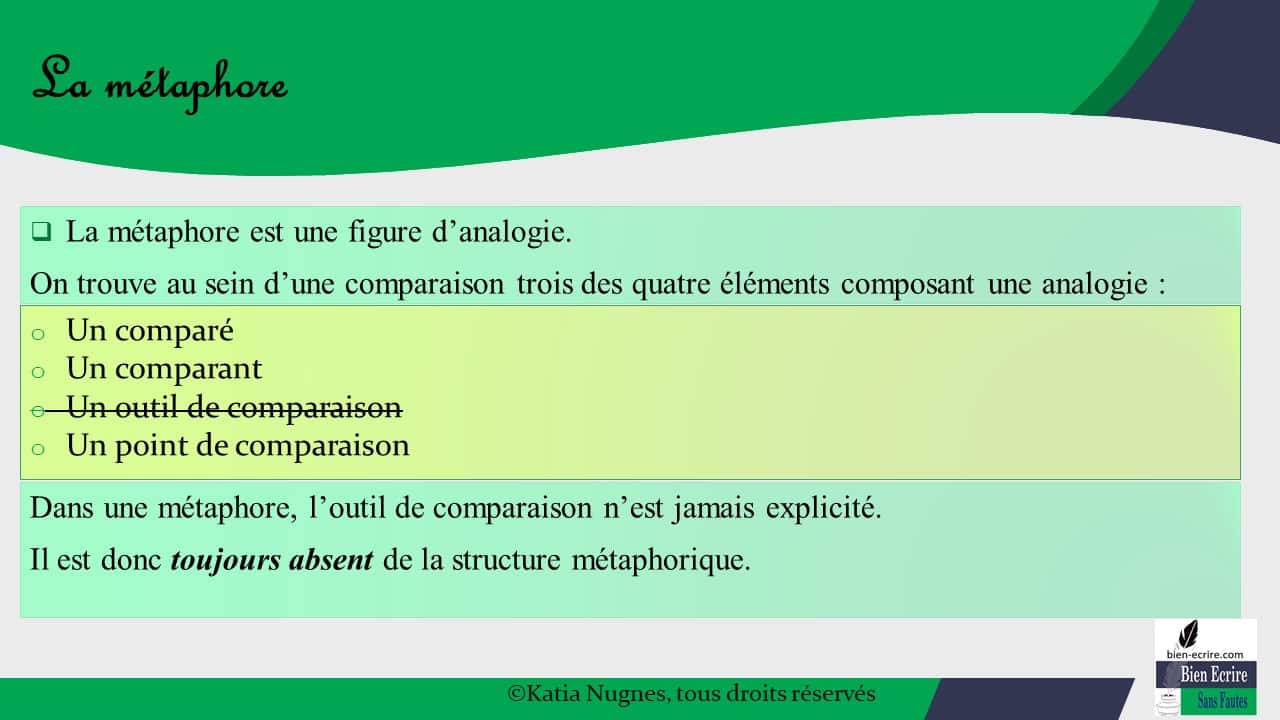 Figures d’analogie 5 – métaphore - Bien écrire